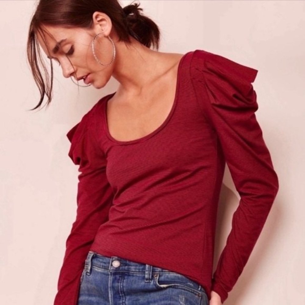 Free People Penelope Puff Sleeve Top